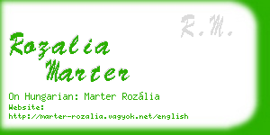 rozalia marter business card